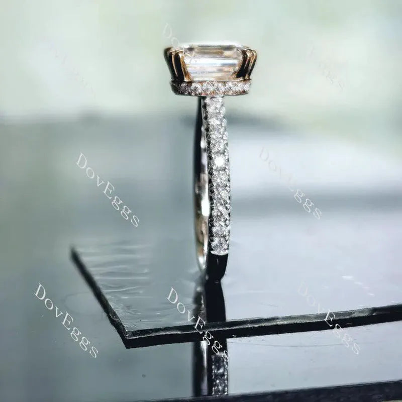 DovEggs pave engagement ring only semi-mount only(Exclusively to DovEggs Stones)