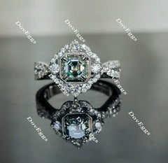 Doveggs art deco vintage pave engagement ring semi-mount only(Exclusively to DovEggs Stones)