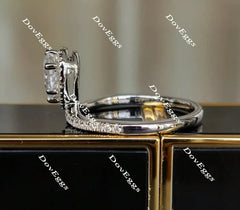 DovEggs pave halo engagement ring semi-mount only(Exclusively to DovEggs Stones)