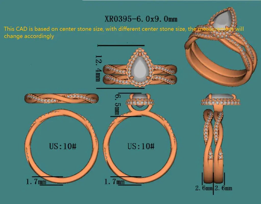 DovEggs halo pave engagement ring only semi-mount only(Exclusively to DovEggs Stones)