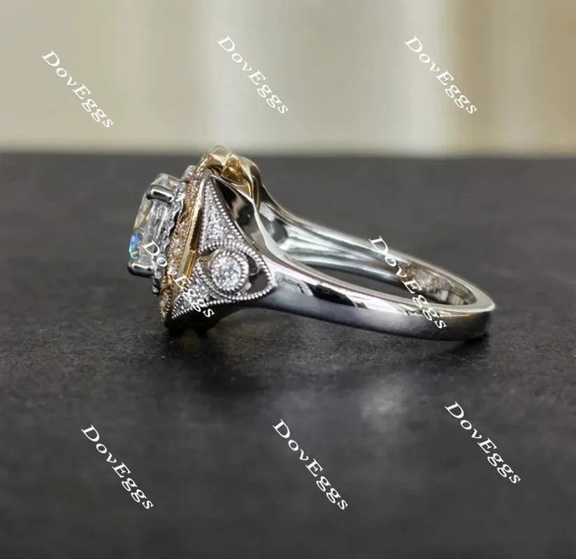 DovEggs vintage halo engagement ring semi-mount only(Exclusively to DovEggs Stones)