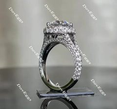 Stardust Round Halo Split Shank engagement ring only semi-mount only(Exclusively to DovEggs Stones)