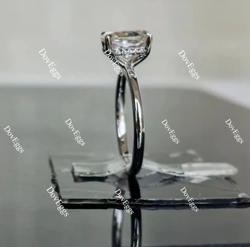 Doveggs hidden halo engagement ring semi-mount only(Exclusively to DovEggs Stones)
