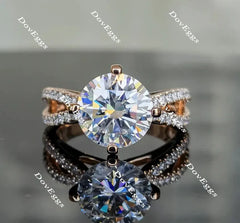 Doveggs split shank engagement ring only semi-mount only(Exclusively to DovEggs Stones)