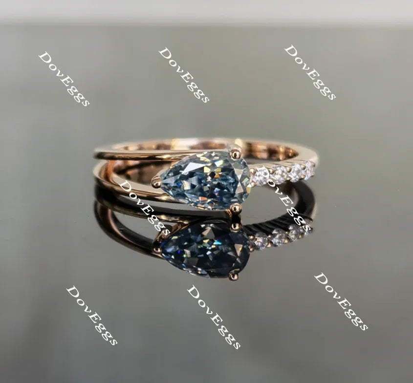 Follow Your Arrow pave ngagement ring semi-mount only(Exclusively to DovEggs Stones)