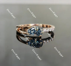 Follow Your Arrow pave ngagement ring semi-mount only(Exclusively to DovEggs Stones)