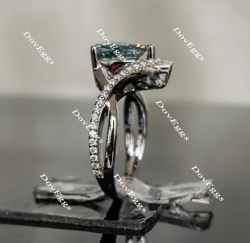 Madison’s marvel cruved band engagement ring only semi-mount only(Exclusively to DovEggs Stones)