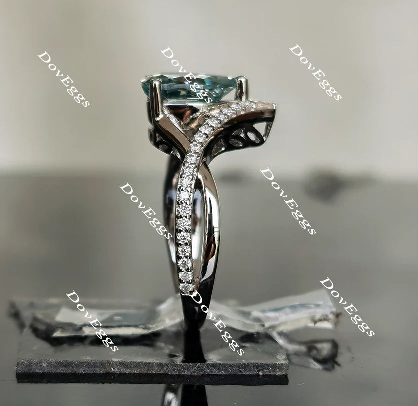 Madison’s marvel cruved band engagement ring only semi-mount only(Exclusively to DovEggs Stones)