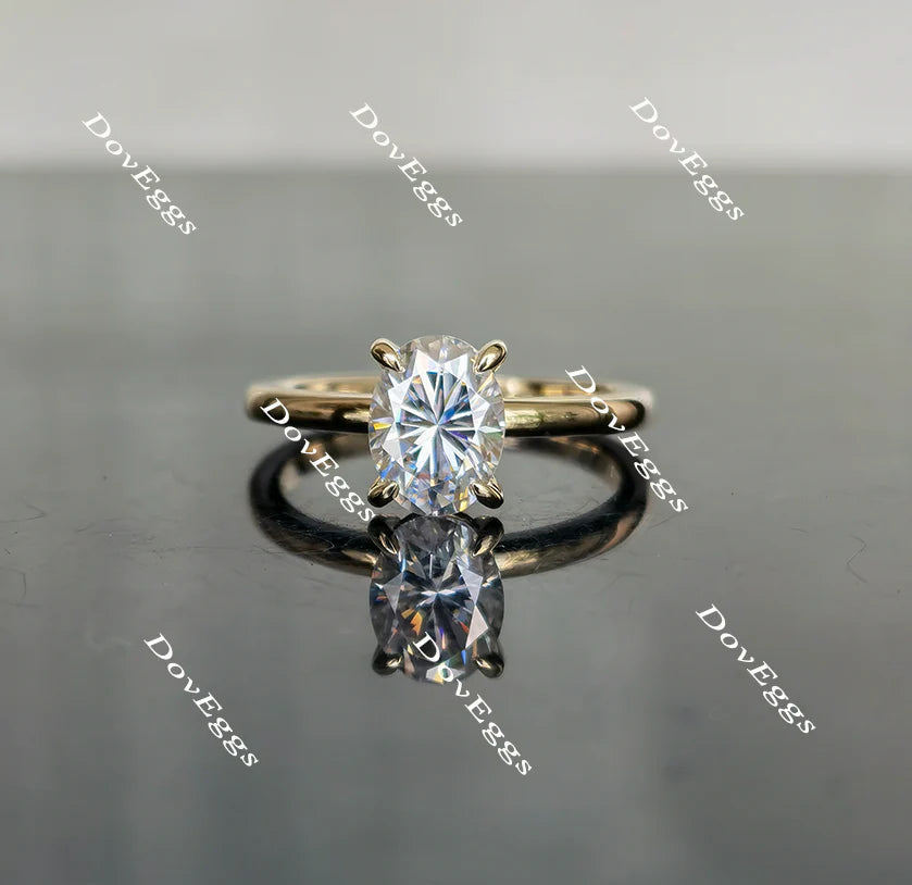 Bailey Jackson solitaire engagement ring semi-mount only(Exclusively to DovEggs Stones)