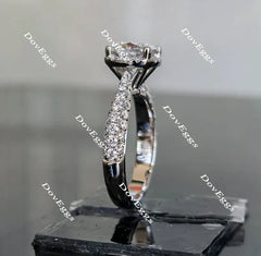 DovEggs pave halo engagement ring semi-mount only(Exclusively to DovEggs Stones)