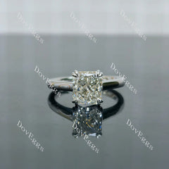 The Jessica radiant pave engagement ring semi-mount only(Exclusively to DovEggs Stones)