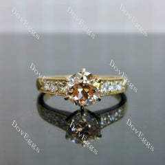 Doveggs pave art deco engagement ring only semi-mount only(Exclusively to DovEggs Stones)