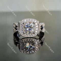 DovEggs pave halo engagement ring semi-mount only(Exclusively to DovEggs Stones)